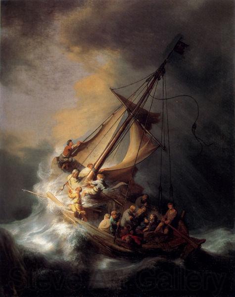 REMBRANDT Harmenszoon van Rijn Christ in the Storm on the Lake of Galilee, Spain oil painting art